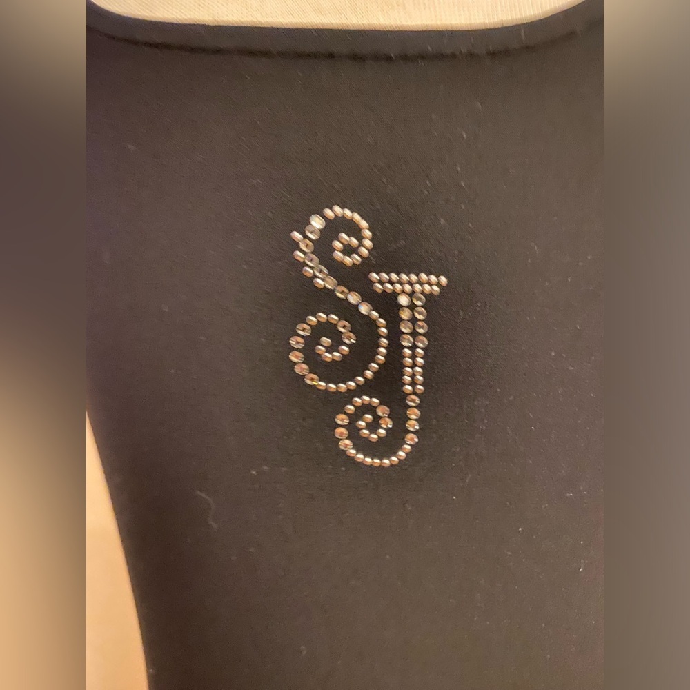 St. John Sport by Marie Gray Black Fitted Tank Top - Picture 3 of 4